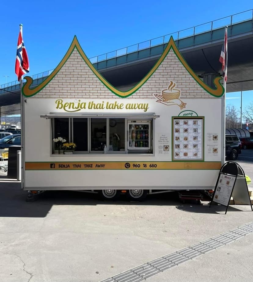 Benja Thai Take Away matvogn ved CC Senteret i Drammen